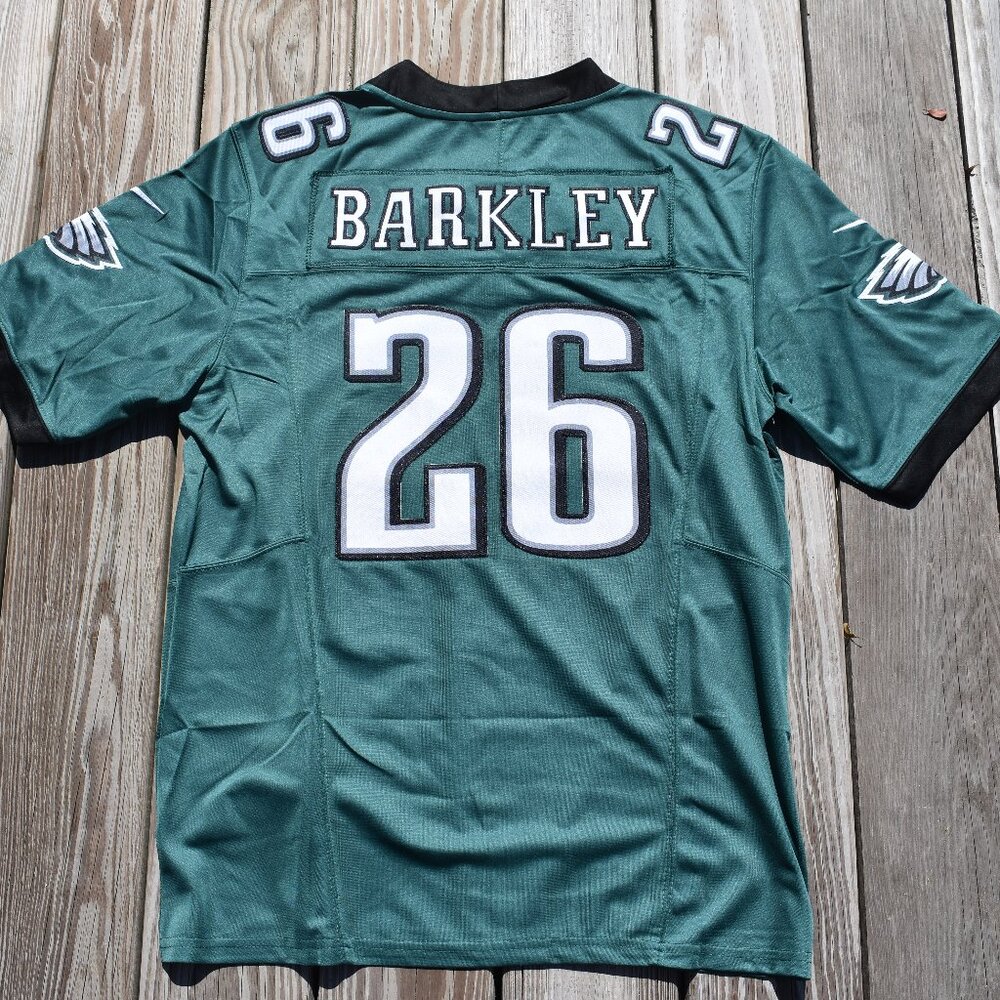 New! Saquon Barkley Philadelphia Eagles Green Football Jersey Adult Men's Sizes